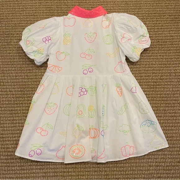 Queen of Sparkles Neon Fruit Dress Small - Picture 13 of 14